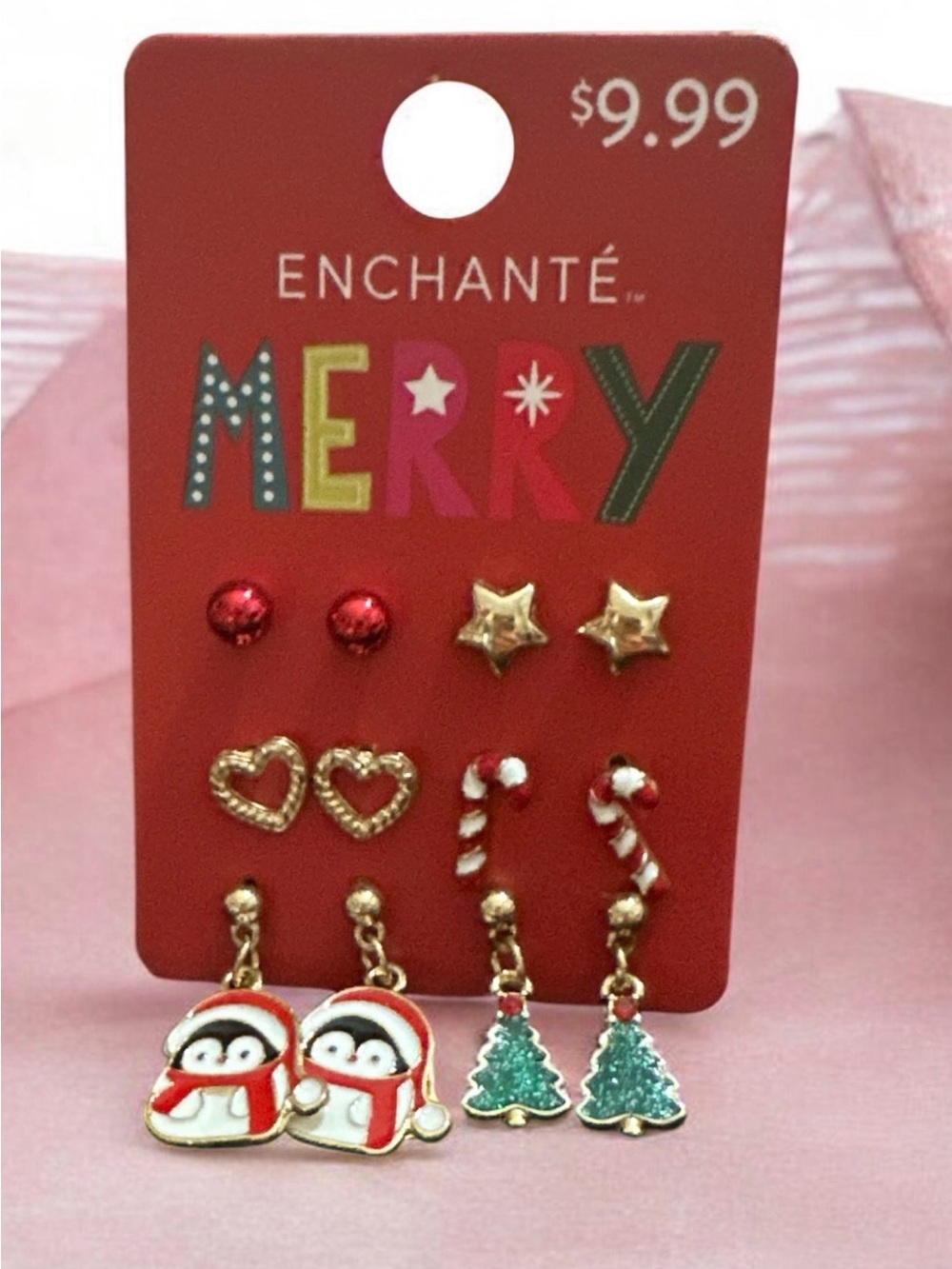 Kids Holiday Earring Set - Red, Gold, Green
1862